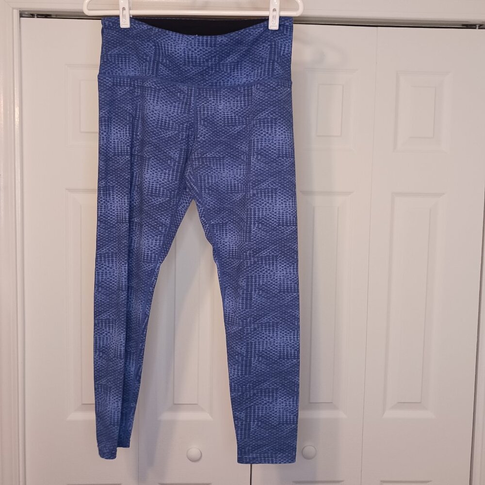 #376 3/$18 - Tuff Athletics Blue/Purple Leggings Size Medium